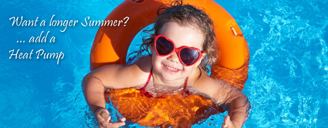 Pool heat pump installed beside an Auckland home — extend the swimming season
